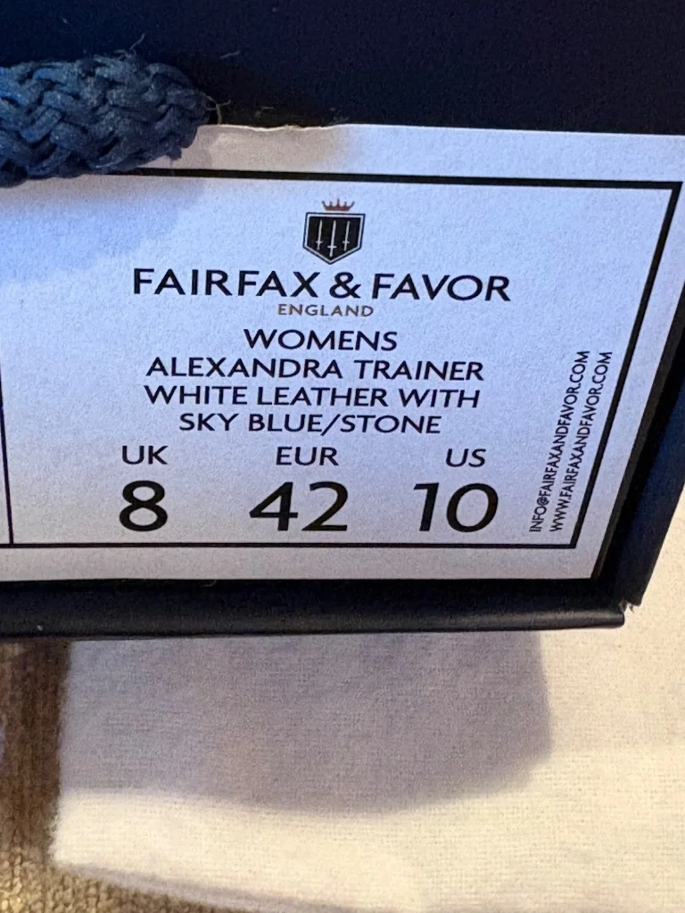 Equestrian British Brand Fairfax and Favor Alexandra Trainers